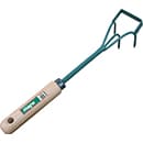 GRIFFE A FLEURS 3 DENTS ET LAME 0,24KG SARCLOIR LARG.8CM LONG.35CM MANCHE BOIS 537654 FORGES DE MAGNE