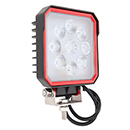 PHARE DE TRAVAIL CARRE 9 LEDS 2200LM 27W 108X44,3X135MM FAISCEAU ECLAIRAGE LARGE FEU AGRICOLE