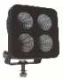 PHARE TRAVAIL RECT.4LEDS3400LM 40W 9-32V ECLAIRAGE LARGE INTENSIF ET RAPPROCHE 110X120X92  CORPS ALUMINIUM