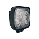 PHARE TRAVAIL CARRE 5LED 1100LM 15W 10-30V GLACE VERRE 85X85MM CORPS ALU