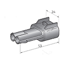 CONNECTEUR ÉTANCHE 2VOIES 2.8 FEMELLE AMP SUPERSEAL 2.8MM