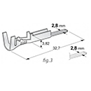 COSSE MALE POUR CONNECTEUR AMP SUPERSEAL M. DIMENSIONS 2,8X04MM CABLE 1,5-2,5MM2