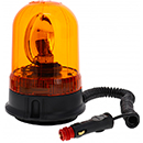 GYROPHARE PULSAR FIXATION MAGNETIQUE 12/24V AVEC LAMPE H1 12V 55W FICHE ALLUME CIGARE