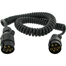 RALLONGE 7 PLOTS SPIRALEE M/M PLASTIQUE CORDON LONGUEUR 7M / 0,75MM PROLONGATEUR MALE