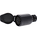 PROLONGATEUR PLASTIQUE 13 PLOTS FEMELLE FERMETURE RAPIDE PRISE ADAPTABLE REMORQUE