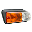 FEU RECTANGLE AVANT DROITE 2 FONCTIONS 156X72X98MM ENTRAXE 116MM BASE INCLINEE REMORQUE AGRICOLE ET PL URSUS