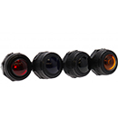 VOYANT ROND BLEU ILLUMINE WEDGE 12/24V AVEC 1 LAMPE WEDGE 1.2W - DIAMETRE 16MM BLISTER