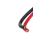 CABLE DE BATTERIE SOUPLE 10MM NOIR ISOLE PVC - DIAMETRE EXTERIEUR 6,70MM VENDU AU METRE - COURONNE 25M