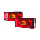 FEU RECTANGLE ARRIERE GAUCHE 6 FONCTIONS 218X100X55MM ENTRAXE 152 REMORQUE ET PL