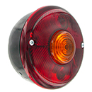 FEU ROND ARRIERE 3 FONCTIONS UNIVERSEL 140X85 ENTRAXE 45MM REMORQUE ET PL CLIGNOTANT ROND