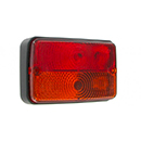 FEU RECTANGLE ARRIERE 3 FONCTIONS 120X80X56MM ENTRAXE 58MM REMORQUE ET PL