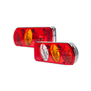 FEU RECTANGLE ARRIERE GAUCHE 6 FONCTIONS 222X100X55MM ENTRAXE 152 REMORQUE ET PL OVALISE