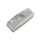 FEU DE GABARIT AVANT BLANC RECTANGLE 110X42X24 ENTRAXE 45MM ENCOMBREMENT REMORQUE AGRICOLE