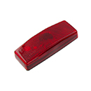 FEU DE GABARIT ARRIERE ROUGE RECTANGLE 110X42X24 ENTRAXE 45MM ENCOMBREMENT REMORQUE AGRICOLE