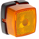 FEU DE GABARIT CARRE LATERAL ORANGE 62X62X46MM ENTRAXE 35MM ENCOMBREMENT REMORQUE AGRICOLE