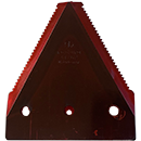 SECTION SOUS FAUCILLE CASE IH 3159699 R1 HAUT.82,5 LARG.76 DEPORT.16,2 EP.3 DIAM.5,6 EA.52,3 MOISSONNEUSE BATTEUSE