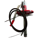 POMPE DE GRAISSAGE A LEVIER PR SEAU 5KG FLEXIBLE HAUTE PRESSION 2M+AGRAFE 4 MORS