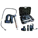 POMPE A GRAISSE ELECTRIQUE 18V 600BAR AVEC 1 CHARGEUR+ 2 BATTERIES LITHIUM 2AH ET 1 FLEXIBLE 1M RENSON 970244