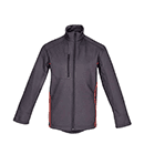 VESTE SOFTSHELL GRIS/NOIR TAILLE M MANCHES AMOVIBLES. 94% POLYESTER 6% ELASTHANNE.