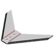 AILE MONOBLOC CARBURE 6481010 AMAZONE AGRICARB 385X14X600 EA.100 ADA4810 DECHAUMEUR CULTICHAUM TL TFHC 20X120