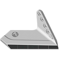 AILERON DROIT DE DECHAUMAGE 34060857 HORSCH LONG.215 EP.15 EA.60 TH12X80 ADH0856-HYD CARBURE AGRICARB