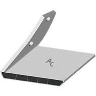 AILERON GAUCHE DE DECHAUMAGE A135467286 KVERNELAND LONG.187 EP12 EA91 TH16X80 ADK07186G CARBURE AGRICARB