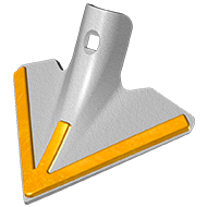 SOC TRIANGULAIRE BINAGE UNIVERSEL 150X4 CARBURE HR2 TOCC10 BICU0150-HR AGRICARB