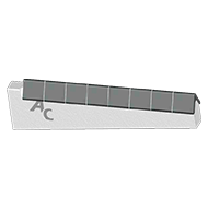 COUTRE CARBURE 50X14X200 ENFOUISSEUR LISIER ET NITROCULTEURS 8P. CARBURE AGRICARB COU0204