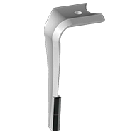 DENT DE HERSE GAUCHE KUHN 526255 ORIGINE CARBURE AGRICARB 2 PASTILLES DKU0254-OG (FIXATION TH 18)