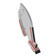 SOC LEMKEN KARAT CARBURE BEC DE DECHAUMAGE 50X20X455 ENTRAXE 131 SML4441 AGRICARB