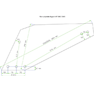 VERSOIR DROIT 37° 5080 BUGNOT ADAPTABLE CYLINDRIQUE PLAT ACIER TRIPLEX