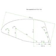VERSOIR 7213 GAUCHE DURO ADAPTABLE AMK II ACIER TRIPLEX