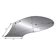 VERSOIR 011362 13  AM GAUCHE GOIZIN ADAPTABLE ACIER AU BORE 7MM