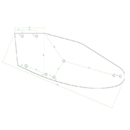 VERSOIR 011675 16  HL GAUCHE GOIZIN ADAPTABLE ACIER AU BORE 7MM