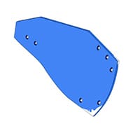 VERSOIR HRP350W 27510401 DROIT RABEWERK ADAPTABLE ACIER AU BORE