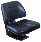 SIEGE SUSPENSION MECANIQUE TRAPEZOIDAL MTLTIANGLE 5 POSITIONS SKAI NOIR