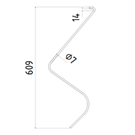 DENT FANEUR SITREX ST1 ADAPTABLE ANDAINEUR LONG.609 FIL.7