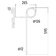 DENT DE SEMOIR 11770 WIBERG ADAPTABLE LONG.595 DIAM SPIRE.126 FIL.12