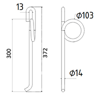 DENT 597611425 MATROT ADAPTABLE LONG.372 DIAM.SPIRE 103 FIL.14