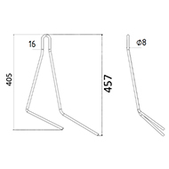 DENT DE SEMOIR 90063916 POTTINGER RABEWERK ADAPTABLE LONG.457 LARG.16 FIL 8