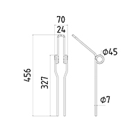 DENT 09700201 GRIMME ADAPTABLE LONG.456 DIAM.SPIRE 45 FIL.7