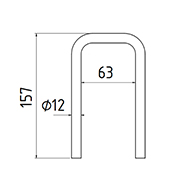 DENT NIVELEUSE 72000376 - GUTTLER LONG.157 LARG.87 FIL 12