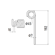 DENT DE PRESSE CC128825 JOHN DEERE PICK UP ADAPTABLE LONG.192 DIAM SPIRE.45 FIL.7