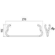DENT NIVELEUSE DR. 103000486 KONGSKILDE LONG.270 LARG.110 FIL.8