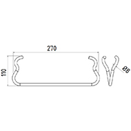 DENT NIVELEUSE GA. 103000487 KONGSKILDE LONG.270 LARG.110 FIL.8