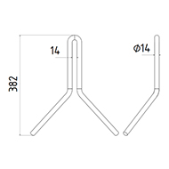 DENT DE SEMOIR 23487402 HORSCH LONG.382 FIL 14