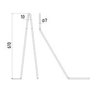 DENT DE SEMOIR 585072 KOCKERLING LONG.610 FIL 7