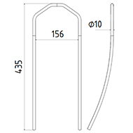 DENT DE SEMOIR 471512 HORSCH LONG.610 FIL 7