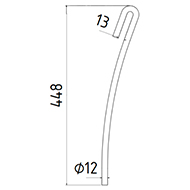 DENT DE SEMOIR 23251002 HORSCH LONG.390 DIAM.SPIRE 48 FIL 7