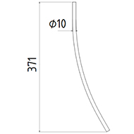 DENT DE SEMOIR 474064 VADERSTAD LONG.371 FIL 10